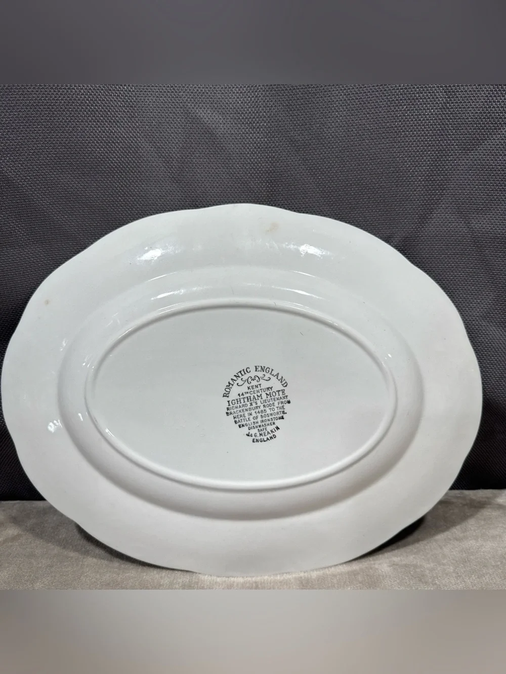 Vintage J&G Meakin 12” Serving Platter - Rustic Country Design